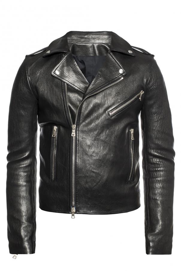 Balmain Leather 'biker' jacket Men's Clothing | Vitkac
