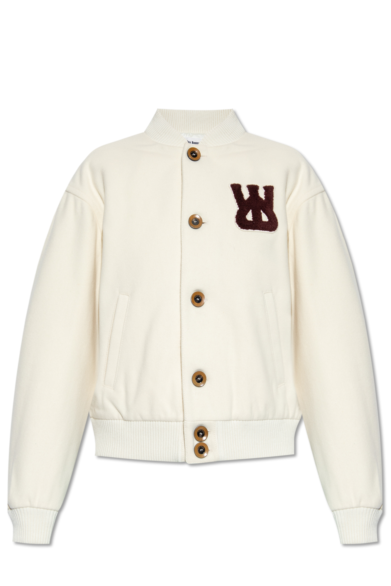 KENZO Blue/white knitted bomber jacket