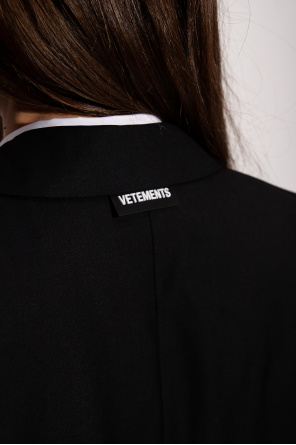 VETEMENTS Raw-trimmed vest