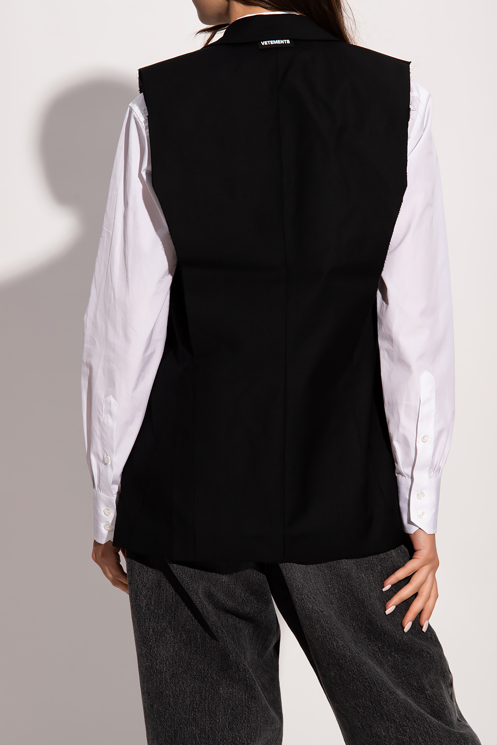 VETEMENTS Raw-trimmed vest