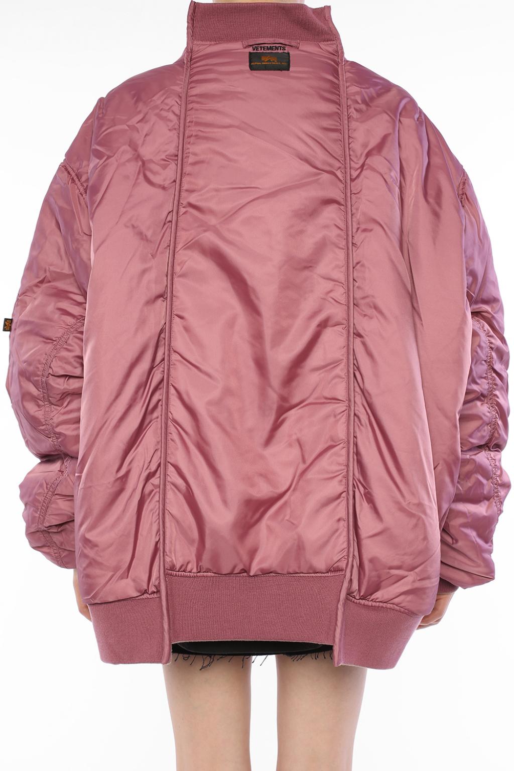 vetements red bomber jacket