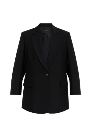 Blazer with open lapels