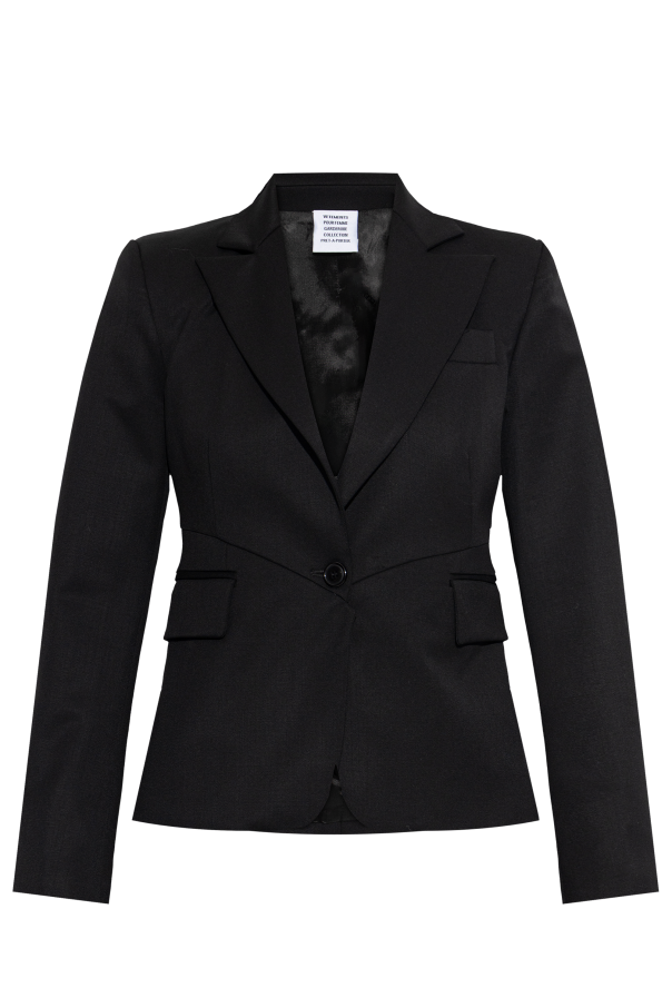 VETEMENTS Wollblazer mit doppelt geschlitztem Rückenteil