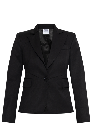 Wełniana marynarka z podwójnym rozcięciem od VETEMENTS