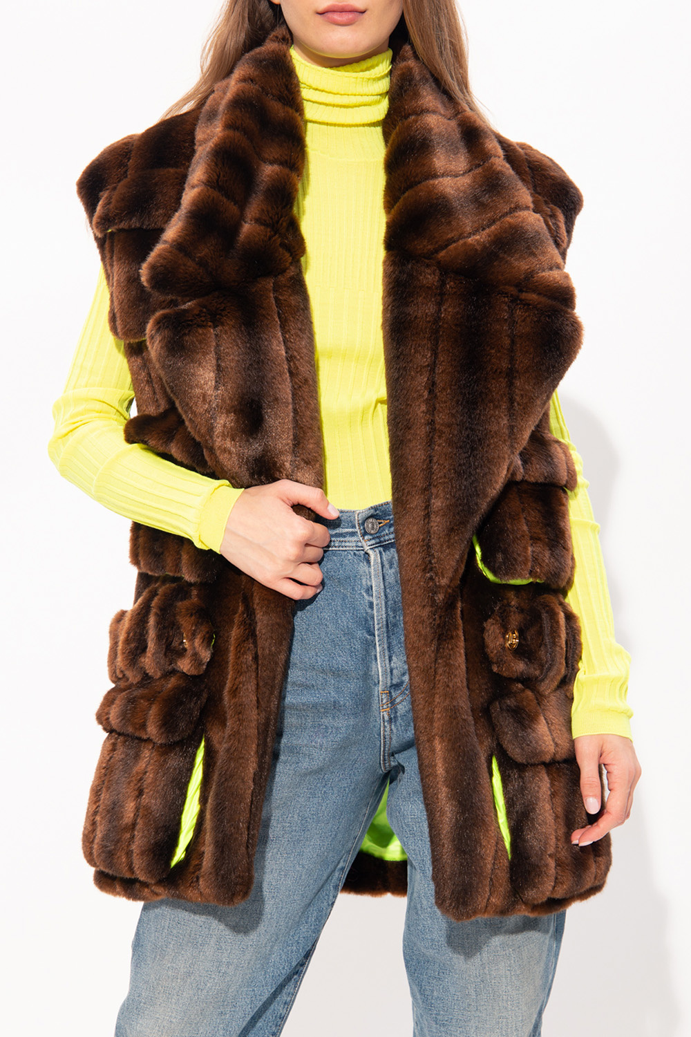 Balmain Faux fur vest