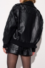 Balmain Oversize leather jacket