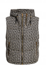 Balmain GREY Hooded down vest