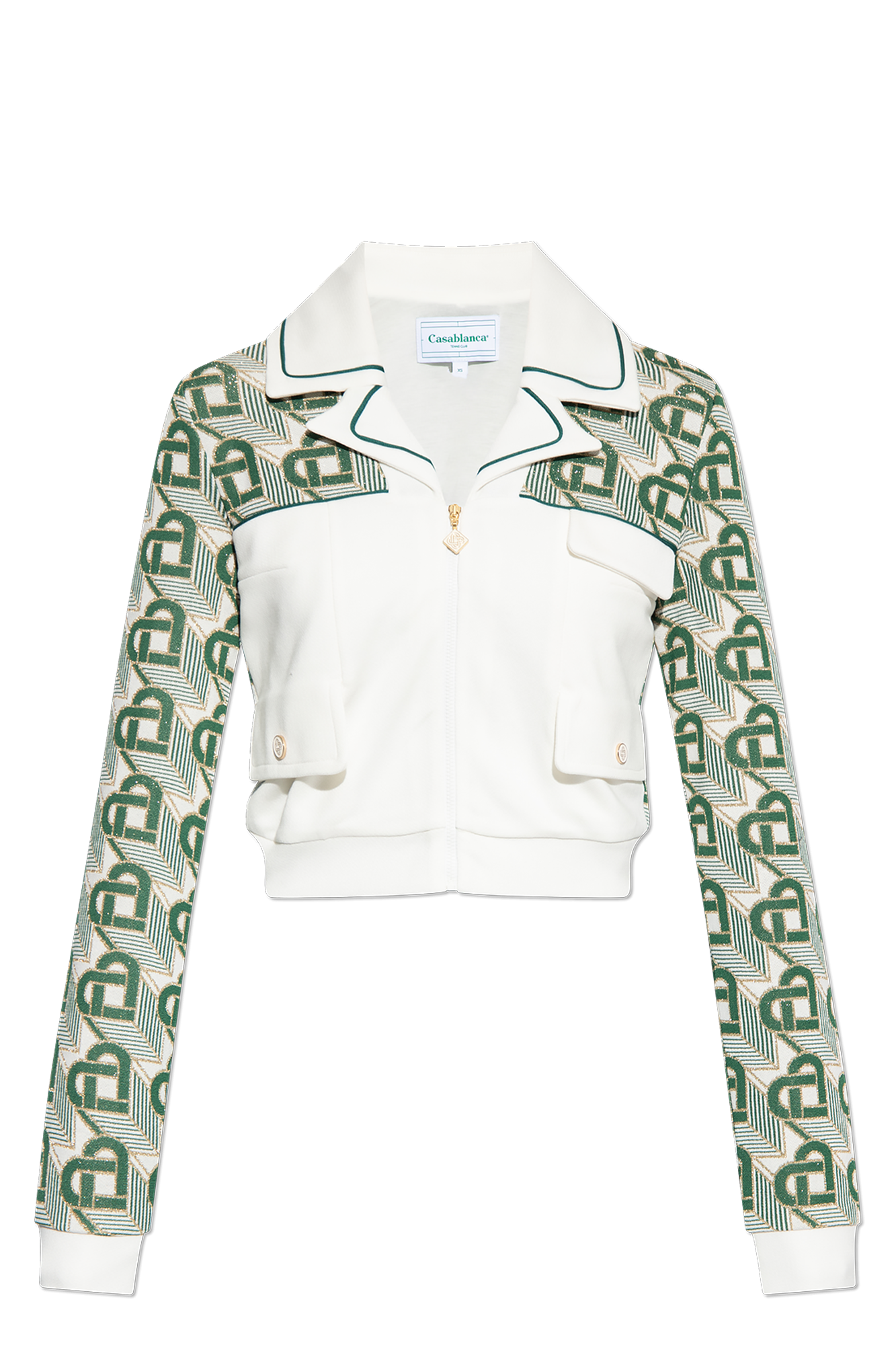 Heart Monogram zip-up jacket, Casablanca