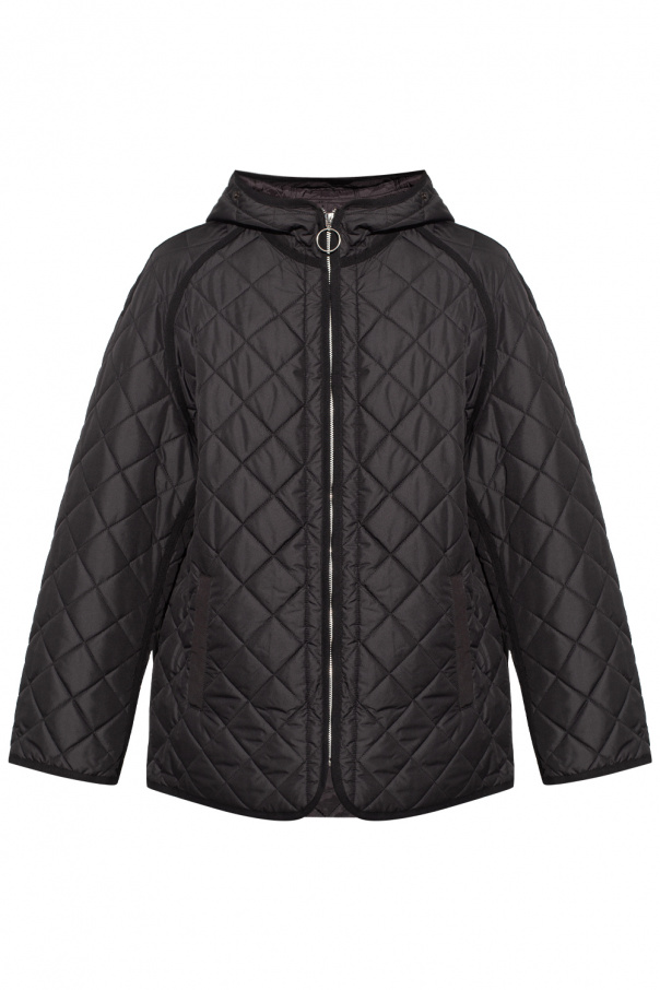 ETRO chest logo-print hoodie Hooded quilted jacket