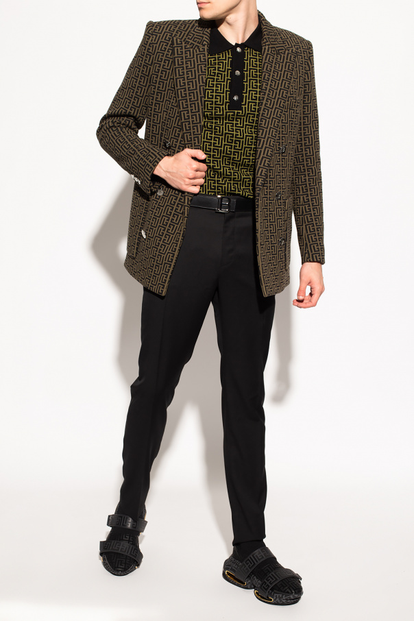 balmain sleeping Double-breasted blazer