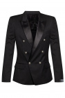 balmain shoes Blazer with peak lapels