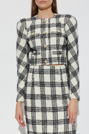 VETEMENTS Tweed blazer with lurex thread