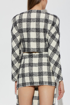 VETEMENTS Tweed blazer with lurex thread