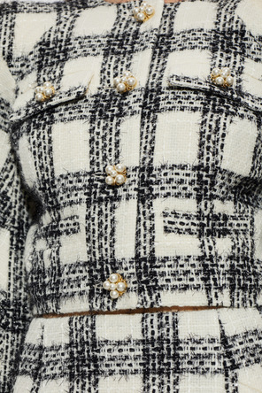 VETEMENTS Tweed blazer with lurex thread