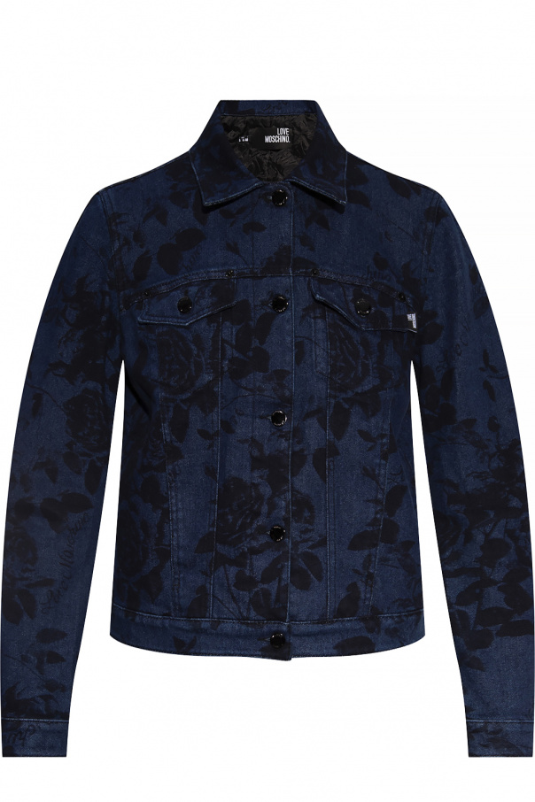 Love Moschino Denim jacket Motion with logo