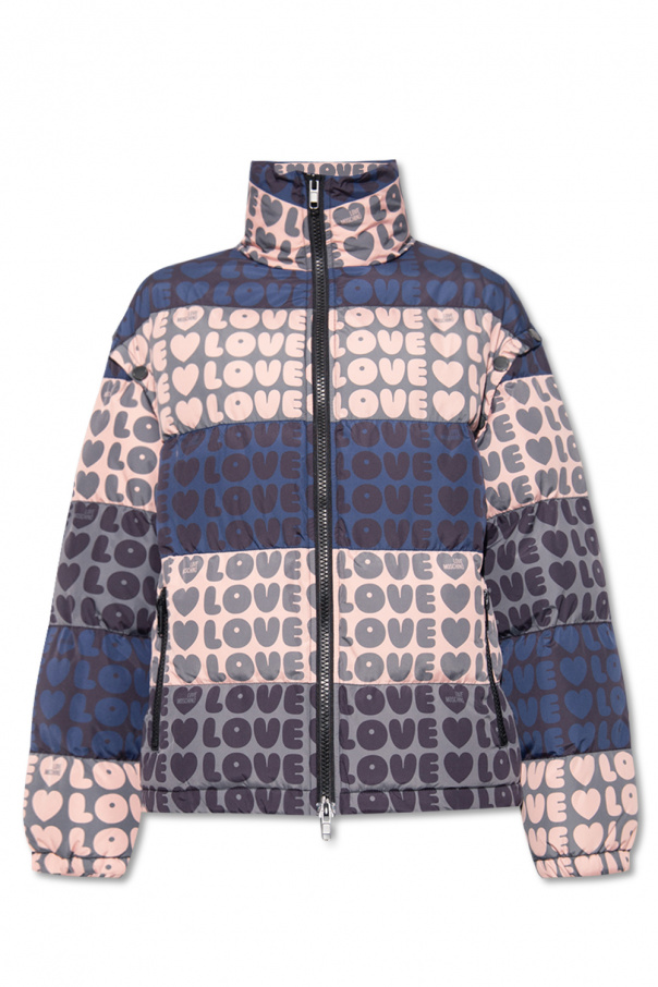 Love Moschino Padded jacket Social with logo