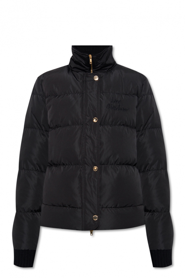 Love Moschino Down jacket Crewneck with standing collar