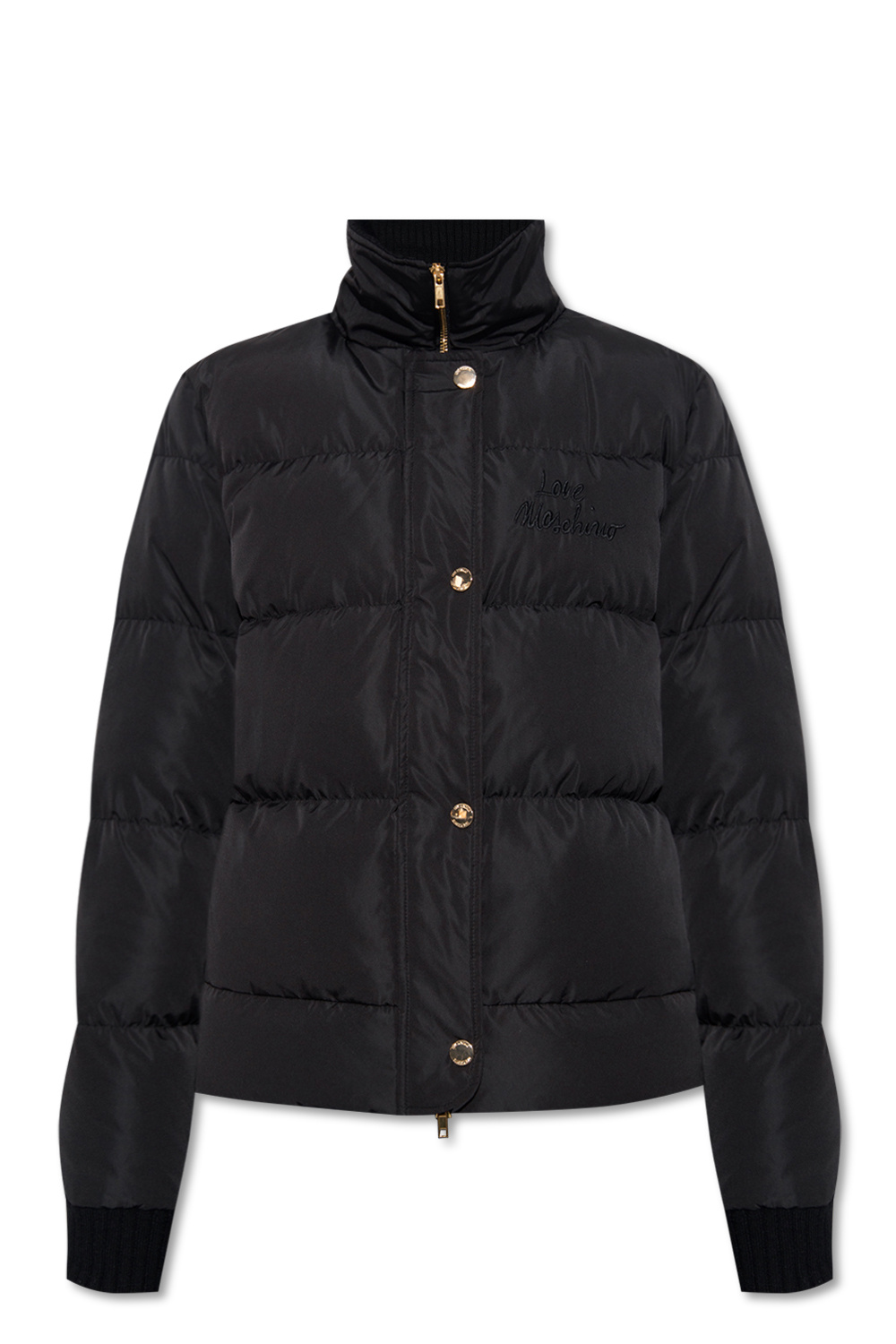 Love Moschino Down jacket with standing collar