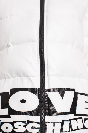 Love Moschino Puchowa kurtka z logo