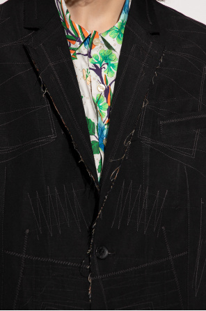 Junya Watanabe Comme des Garçons Koch snakeskin-print denim jacket