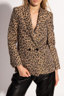 Levi's x Deepika logo sleeve hoodie in black Leopard-print blazer