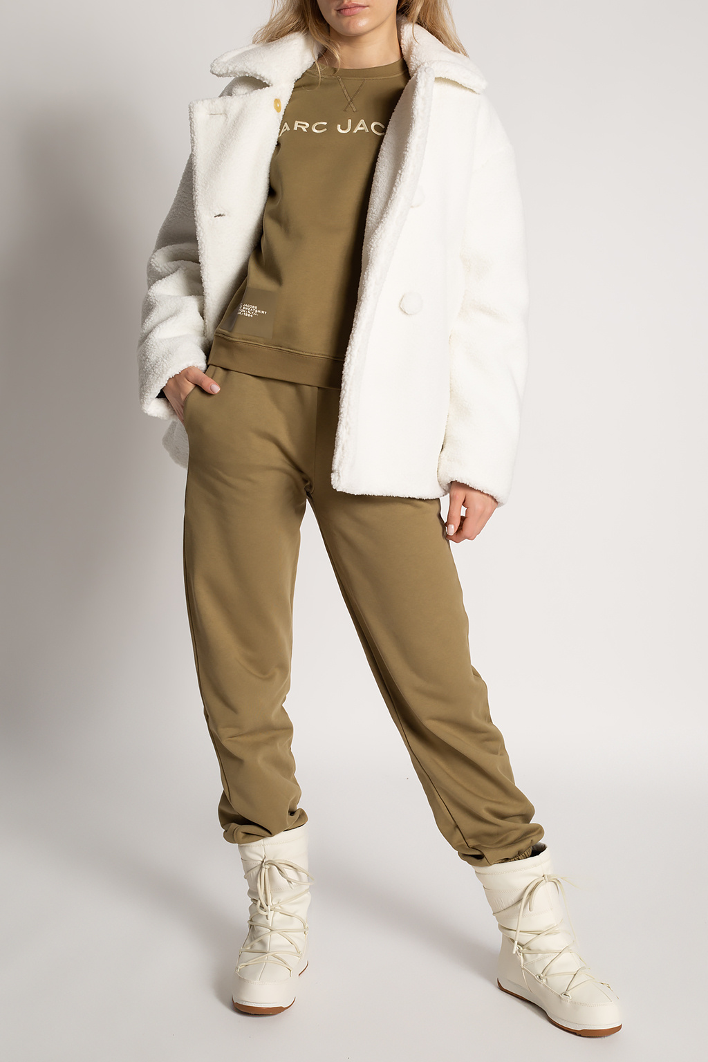 PROENZA SCHOULER BUTY ZA KOSTKĘ TYPU CHELSEA Fur coat