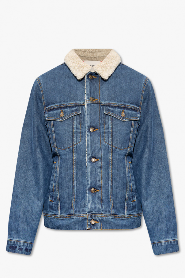 Zadig & Voltaire ‘Base’ insulated denim compartment jacket