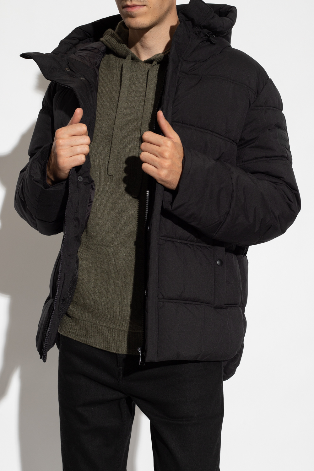 Zadig & Voltaire ‘Bow’ hooded puffer jacket