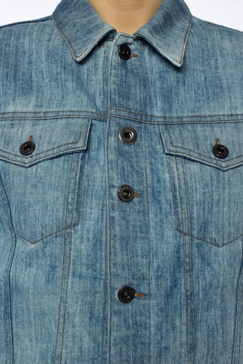 diesel black gold denim jacket