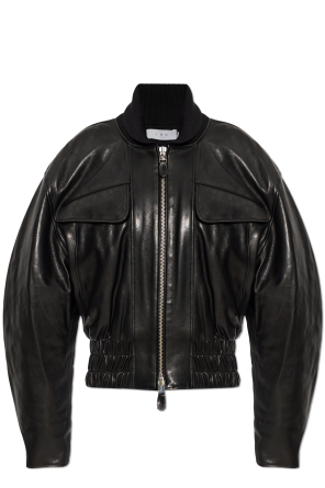 Leather jacket `Dunea`