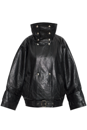 Leather jacket "Rubis"