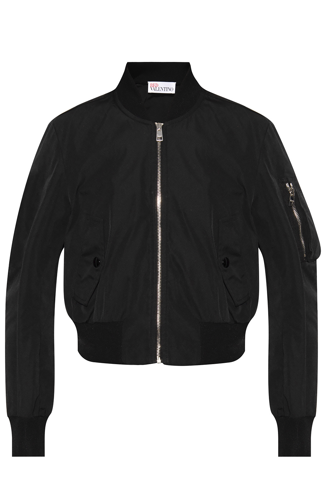 Valentino Embroidered Patch Bomber Jacket-50