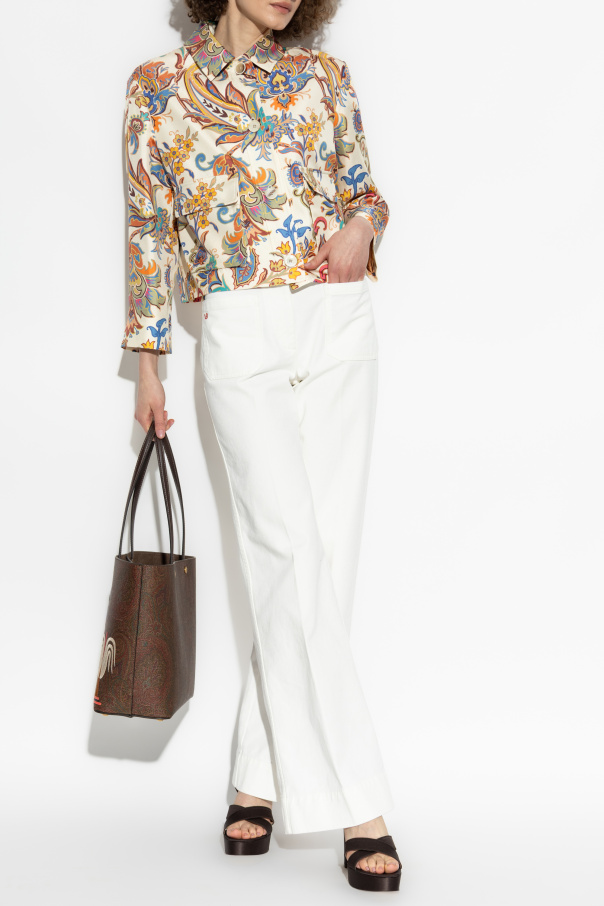 Etro Silk jacket with print