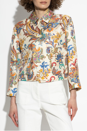 Etro Silk jacket with print