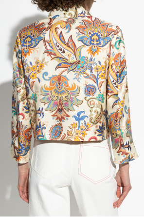 Etro Silk jacket with print