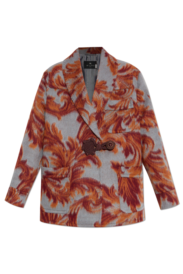 Wool blazer with decorative pattern od Etro