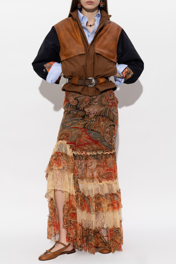 Etro Insulated jacket with belt
