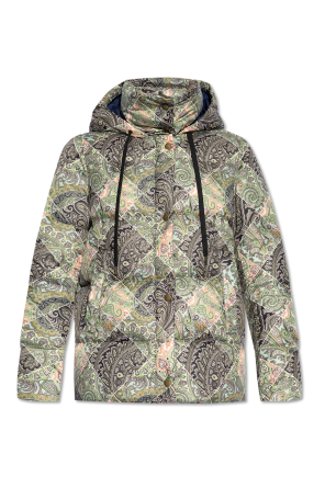 Patterned hooded jacket