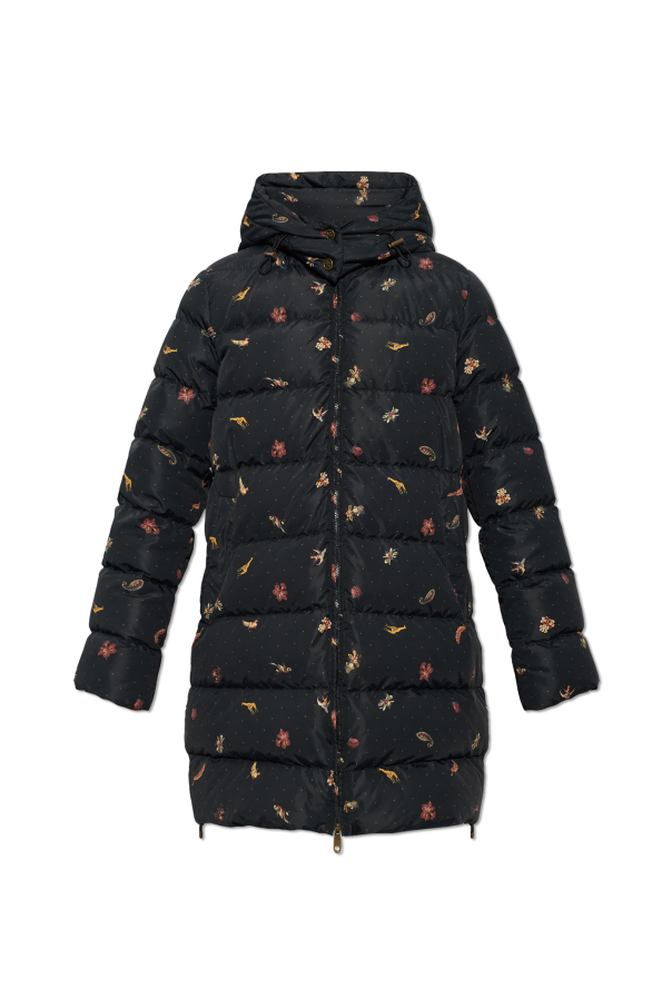 Down jacket with colorful print od Etro