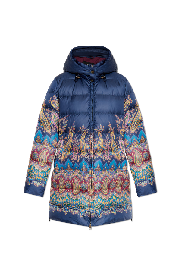 Down jacket with print od Etro