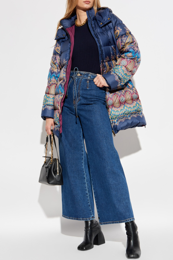 Etro Chaqueta de plumas con estampado