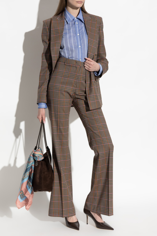 Etro Doppelreihiges Sakko mit Karomuster