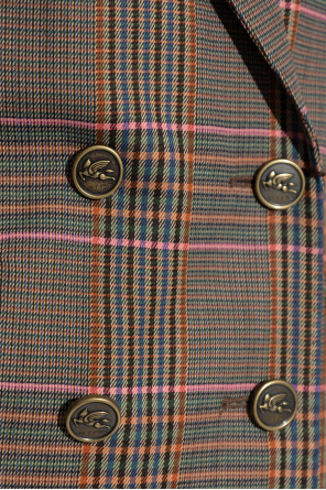 Etro Doppelreihiges Sakko mit Karomuster