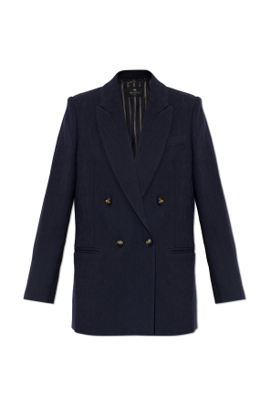 Double-breasted wool blazer