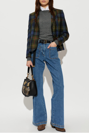 Wool blazer with check pattern od Etro