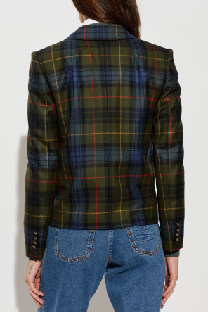 Etro Wool blazer with check pattern