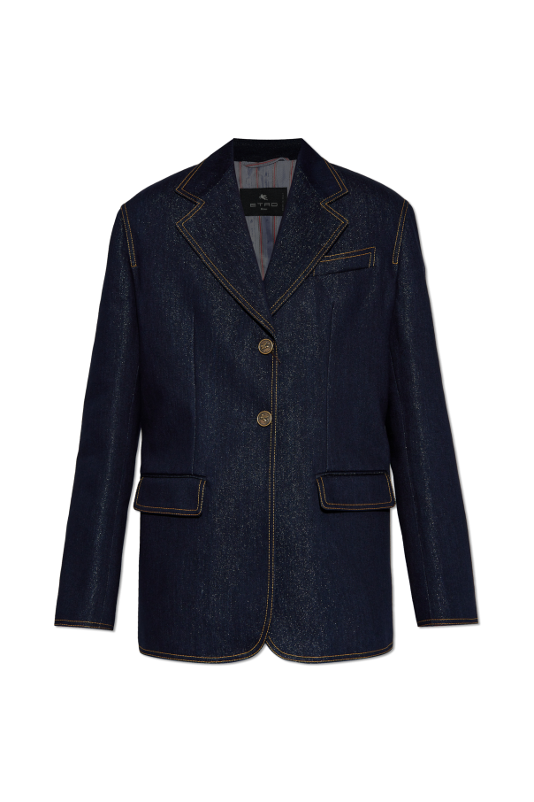 Etro Loose-fitting denim blazer