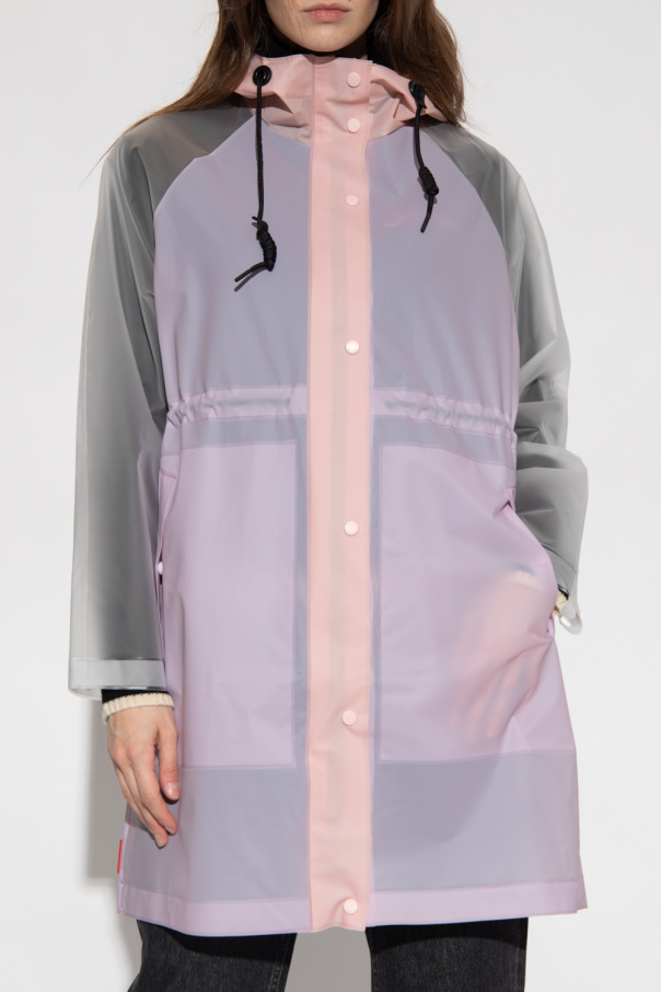 hunter white raincoat