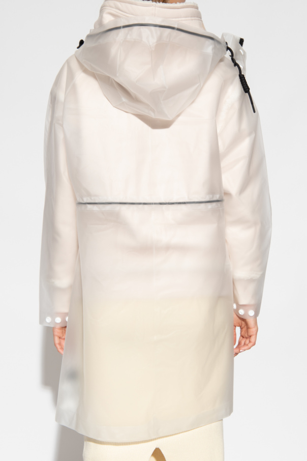 hunter white raincoat