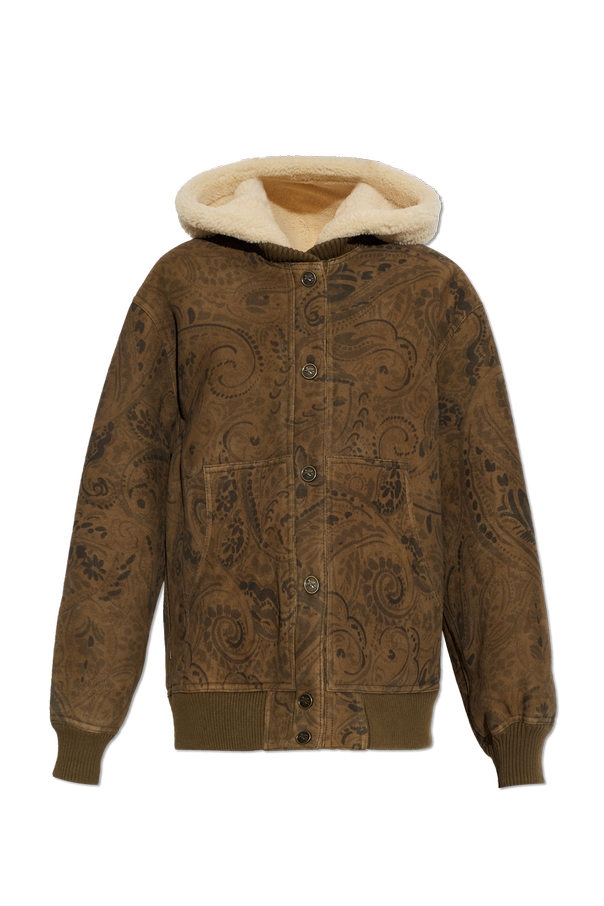 Leather jacket with hood od Etro